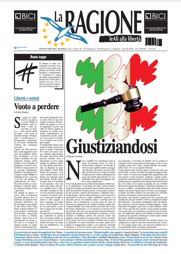 Mammarisparmio's tweet photo. La prima di oggi @LaRagione_eu https://t.co/Gi212PJY5W