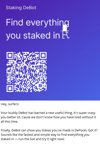 Everscale_net's tweet photo. 9⃣ Updates to #DeBot and #DePool #staking features: https://t.co/EPOTQCNTXu