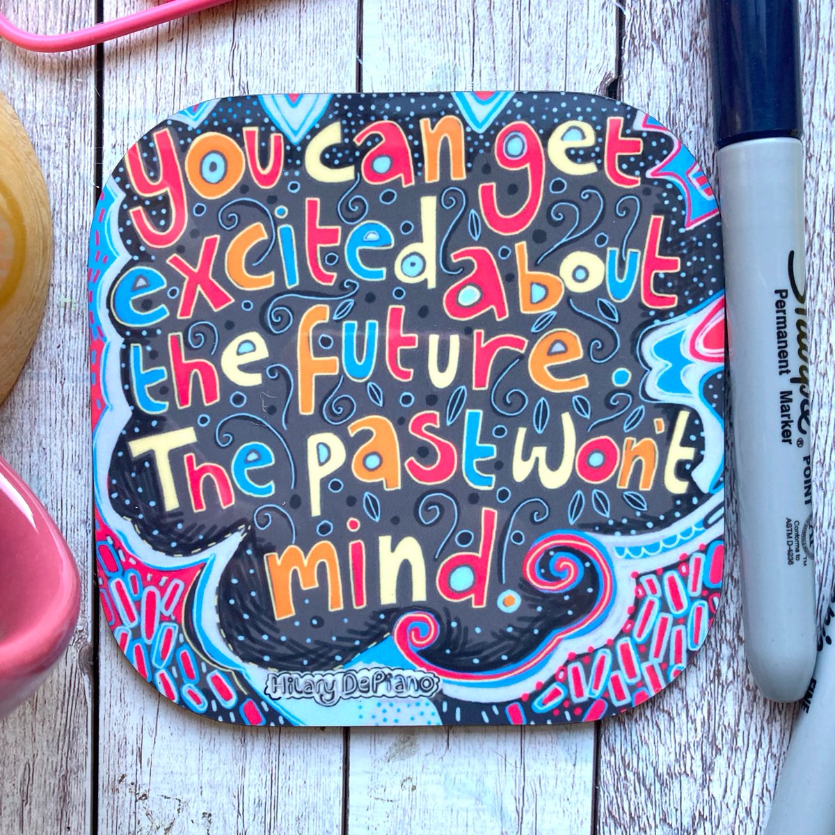 buck_lj's tweet photo. Positivity Quote Coaster, Future Quote, New Beginnings Quote, Hilary De Piano Quote, Letterbox Gift, Thinking Of You, Encouragement Gift. https://t.co/CqTN72ydjI #Etsy #Slumbermonkey #LockdownGift https://t.co/ODwWVT69aM