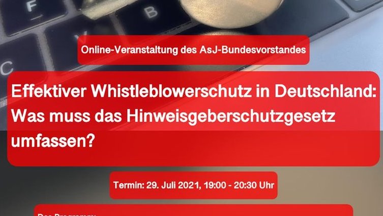 Whistleblower-Netzwerk (@whistleblower_n) on Twitter photo Spannende Veranstaltung der AsJ über das Hinweisgeberschutzgesetz am Donnerstag, 29.07., um 19 Uhr! Mit dabei u. a. <a href="/Annegret_Falter/">Annegret Falter</a>. Weitere Informationen sowie der Link zur Teilnahme auf unserer Webseite.
whistleblower-net.de/termine/effekt… Spannende Veranstaltung der AsJ über das Hinweisgeberschutzgesetz am Donnerstag, 29.07., um 19 Uhr! Mit dabei u. a. <a href="/Annegret_Falter/">Annegret Falter</a>. Weitere Informationen sowie der Link zur Teilnahme auf unserer Webseite.
whistleblower-net.de/termine/effekt…