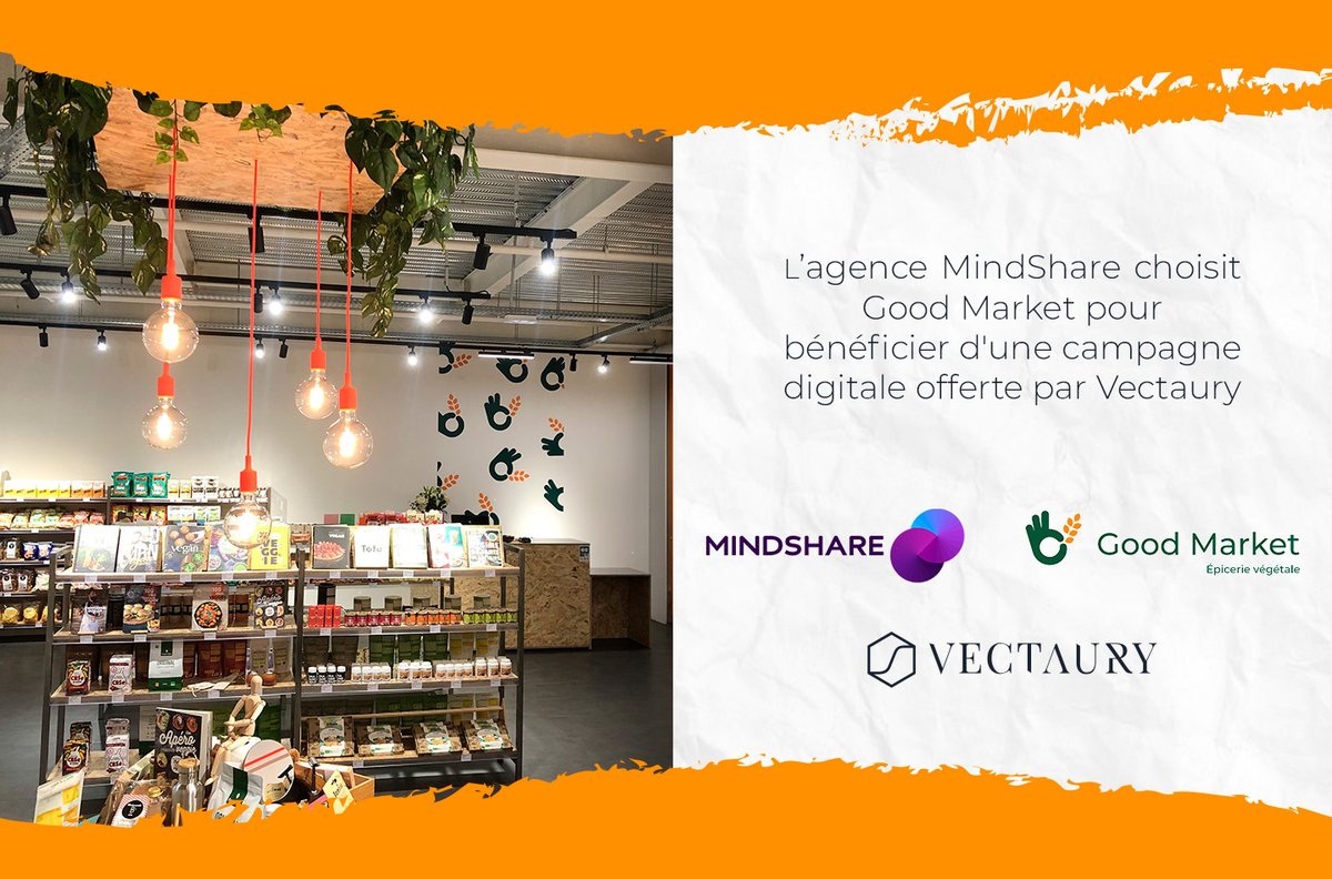 C'est officiel ! C'est l'épicerie végétale Good Market qui a été choisie par <a href="/MindshareParis/">Mindshare France</a> pour bénéficier de 500€ de campagne media de <a href="/VECTAURY_fr/">VECTAURY</a> 
Rendez-vous à la rentrée pour connaître tous les résultats ! 
En attendant, retrouvez tout l'article👉 bit.ly/3ybklXW
