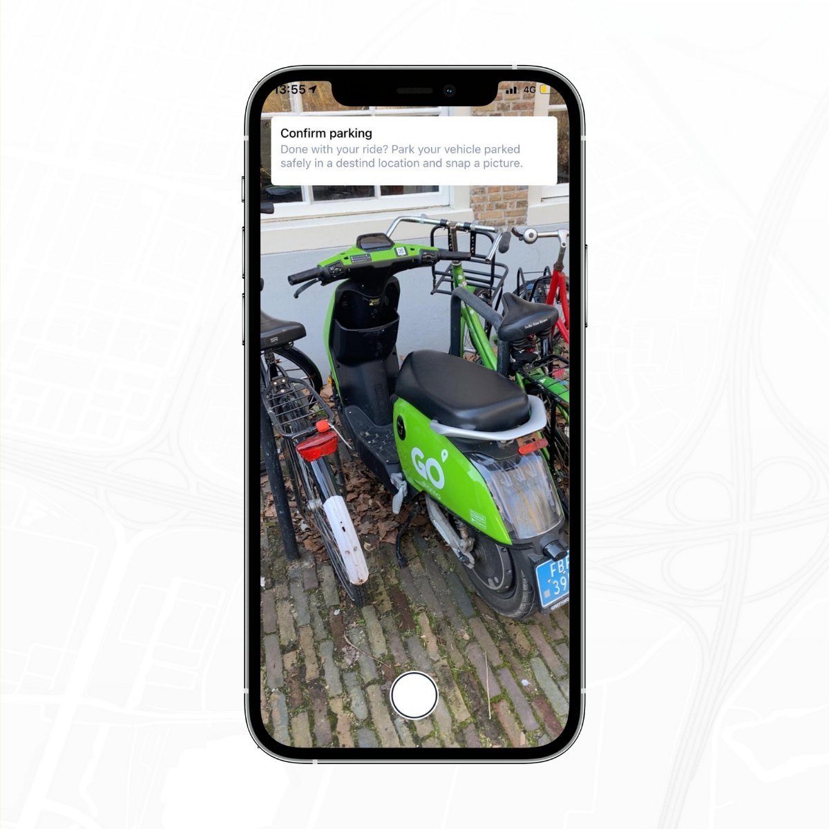 What do we do against illegal parking? 🅿️ After every ride, users have to take a photo of the parked vehicle. 
These photos are randomly checked by our staff. Incorrectly parked vehicles get a warning, and will be fined after multiple warnings.