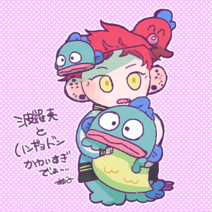 「かわいすぎコラボ本当に本当にありがとうございます…🐟🐙🙏📿 」|柚子(湯)♨️のイラスト