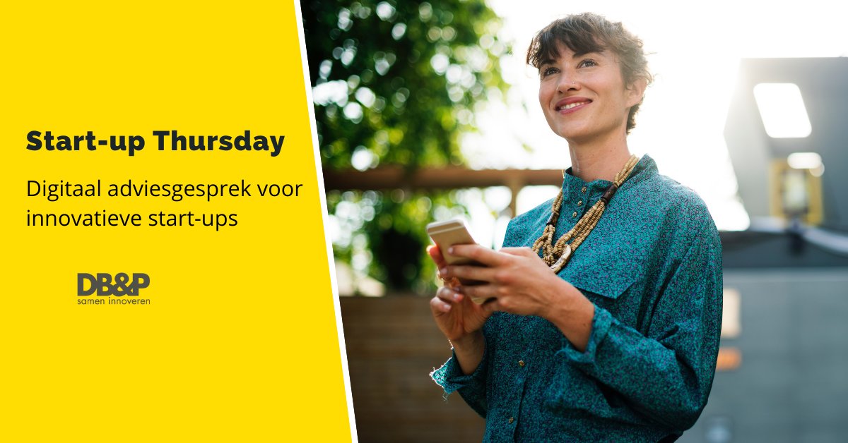 Til jouw #startup naar een hoger niveau en meld je aan voor #StartupThursday op 19 augustus! Onze #subsidie- en financieringsexperts geven je tips om #groei en #innovatie mogelijk te maken. Meld je direct aan voor een tijdvak naar keuze!
bit.ly/3p0l3mh