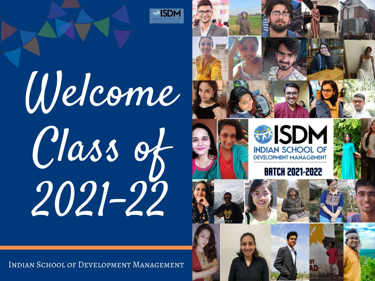 ISDM_ORG_IN's tweet photo. Aaaand they're off! 
The class of 2021-22 of PGP DM has begun its journey of learning, collaborations, ideas and friendship in our journey towards realising our dreams of creating social impact and change. #developmentmanagement #leadership #LifeatISDM #socialimpact #changemakers https://t.co/tFgKdj4mOR