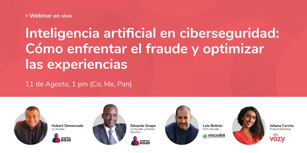 VozyEspanol's tweet photo. #AIC #cibersecurity
Es tiempo de hablar de #CX más segura y hacer la vida de los clientes más sencilla.
En nuestro próximo #Webinar hablaremos sobre tendencias y acciones que miran hacia el futuro del servicio. 
Inscríbete: https://t.co/2Ek4eK3zcN https://t.co/ccX8xkKkmT