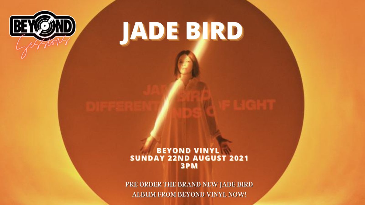 beyond_vinyl's tweet photo. Beyond Vinyl presents a special @Beyond_Sessions by @JadeBirdMusic to celebrates the release of her new album  'Different Kinds of Light', released August 13th.

The Sessions &amp; signing is on Sunday 22nd August 2021 at 3pm.
Ticket bundles are available now:
https://t.co/Vm7FiDYWLx https://t.co/uMsDahuA9V