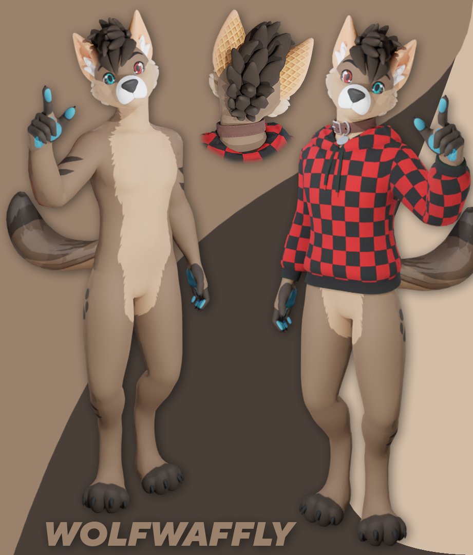 AieSven's tweet photo. Recent Commissions for @WolfWaffly !!
Model by @JuliaWinterPaw | Gumroad : https://t.co/yc8LOc82UI
#VRChat #MaleWolf #Wolf #Furry #Furryart https://t.co/DmcaCd71HK
