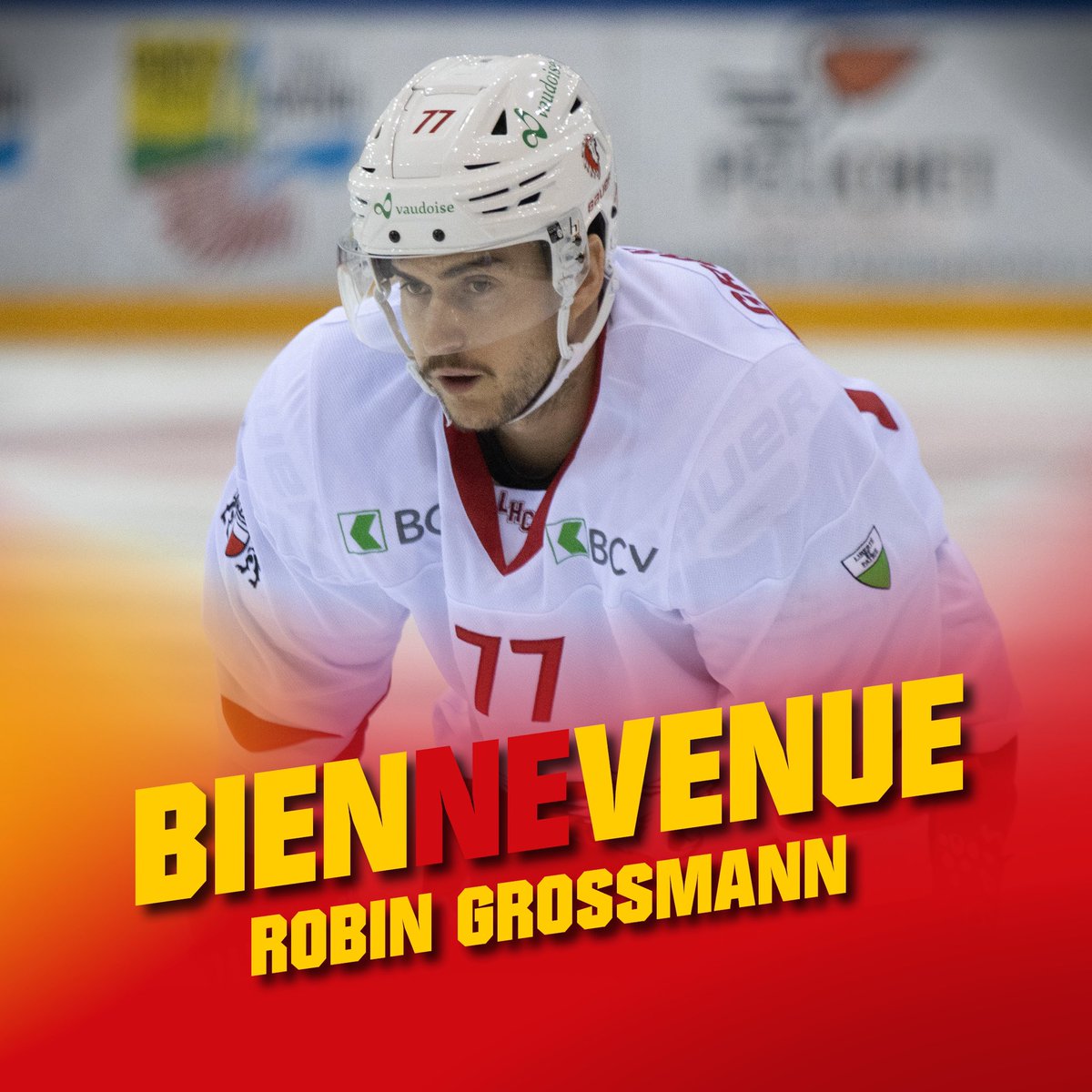 Robin Grossmann (*1987) wechselt mit sofortiger Wirkung vom Lausanne HC zum EHC Biel. Er hat einen Vertrag über 3 Saisons bis April 2024 unterzeichnet. 
Grossmann spielte in seiner Karriere für den EHC Kloten, den HC Davos, beim EVZ sowie seit 2018 beim LHC. 
 
#ehcb #biennevenue