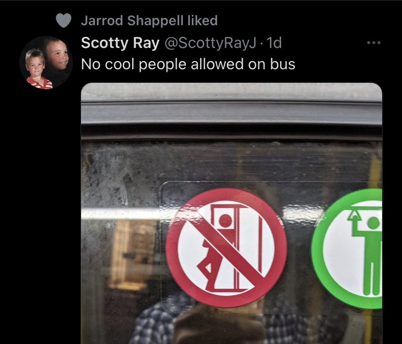 ColinShort's tweet image. I mostly hate how Twitter puts your follows’ likes in your feed. But @jarrodshappell, your like game is 🔥.