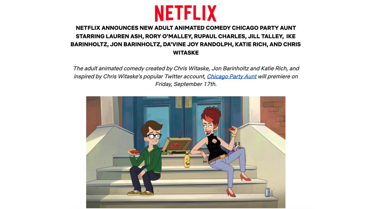 Chris Witaske on Twitter: "Holy shit indeed! Chicago Party Aunt the TV