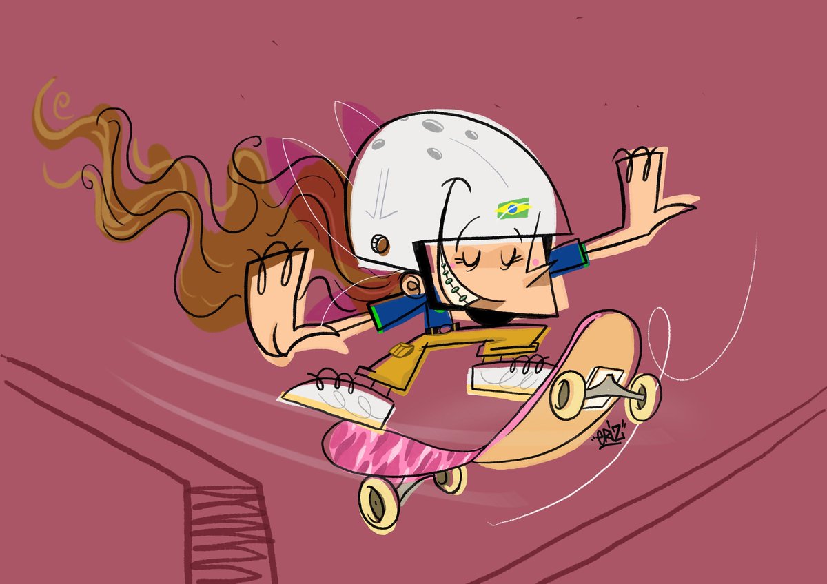 crizsilva001's tweet photo. Ontem tb decidi surfar na hype da Fadinha @Rayssa_Leal_Sk8 e preparei essa ilustrinha à noite.

Voa Fadinha! https://t.co/t6aDkWnleL