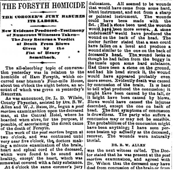 Was it murder, manslaughter, self-defense, or just an unfortunate accident?  Episode three of Henry, Murder Out the Pike, unpacks Henry Schmulbach’s involvement in the death of Hamilton Forsythe in 1878. 

Learn more: bit.ly/2WqQrRH