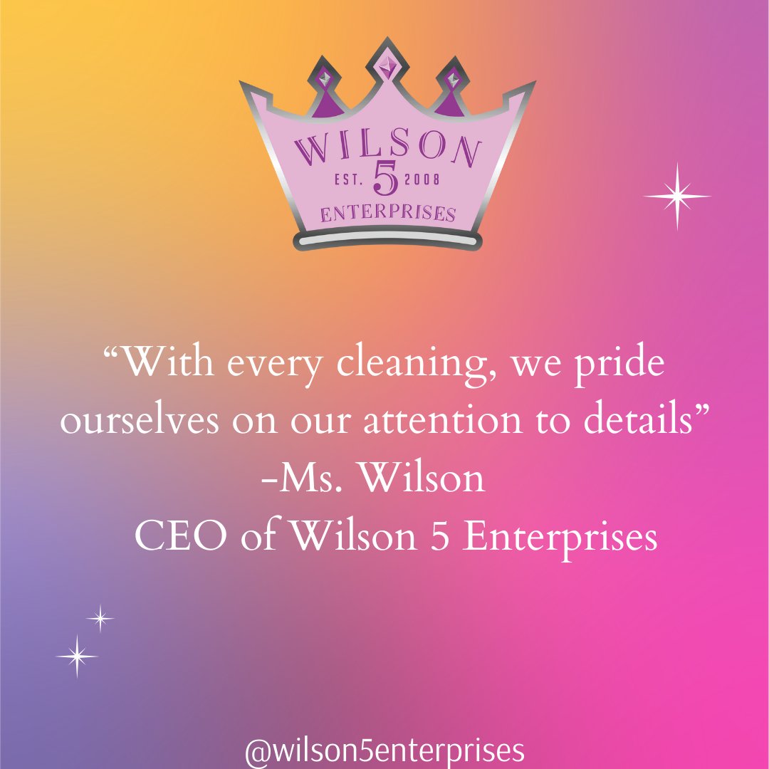 At Wilson 5 Enterprises Inc,  our niche is deep and detailed cleaning skills. We pride ourselves on that ensure every home is given that special treatment.