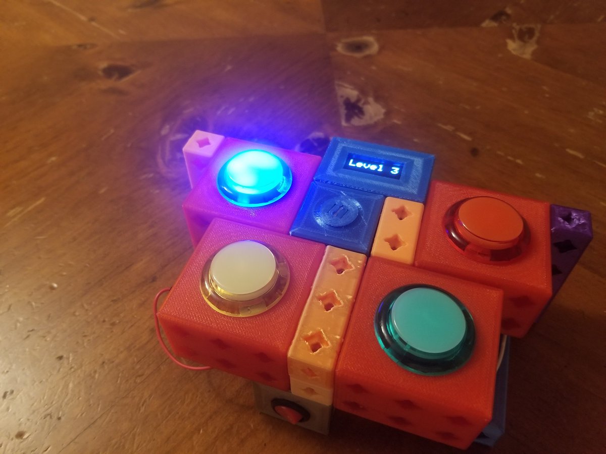 3D Printing Professor (@3dpprofessor) on Twitter photo I've taken the <a href="/MachinesDiy/">DIYMachines</a> Simon Says game (parts courtesy of <a href="/alienslacker/">Alien3D - #BeABetterHuman - #ChooseDecency</a>) and rebuilt it with printablok components. And now I think this would make a pretty good arduino course. I've taken the <a href="/MachinesDiy/">DIYMachines</a> Simon Says game (parts courtesy of <a href="/alienslacker/">Alien3D - #BeABetterHuman - #ChooseDecency</a>) and rebuilt it with printablok components. And now I think this would make a pretty good arduino course.