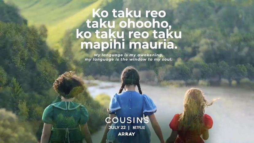 The_AlexHidalgo's tweet photo. Experience & celebrate the Māori language through "Cousins," @ARRAYNow's latest film! The story shows the power of language beyond communication & its ability to carry the history, culture, & identity of people. Stream it here: https://t.co/aABzY5P5my @ava #ARRAYCousins https://t.co/tVjLrkpIHf