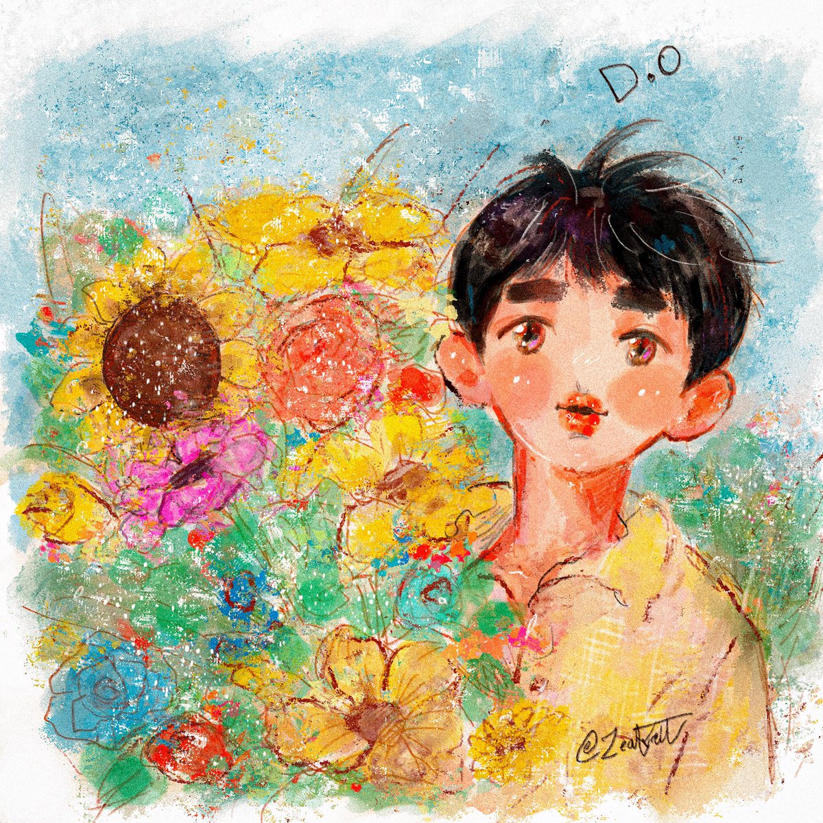 D.O #EXO 💚❤️💜♥️🌱🌱