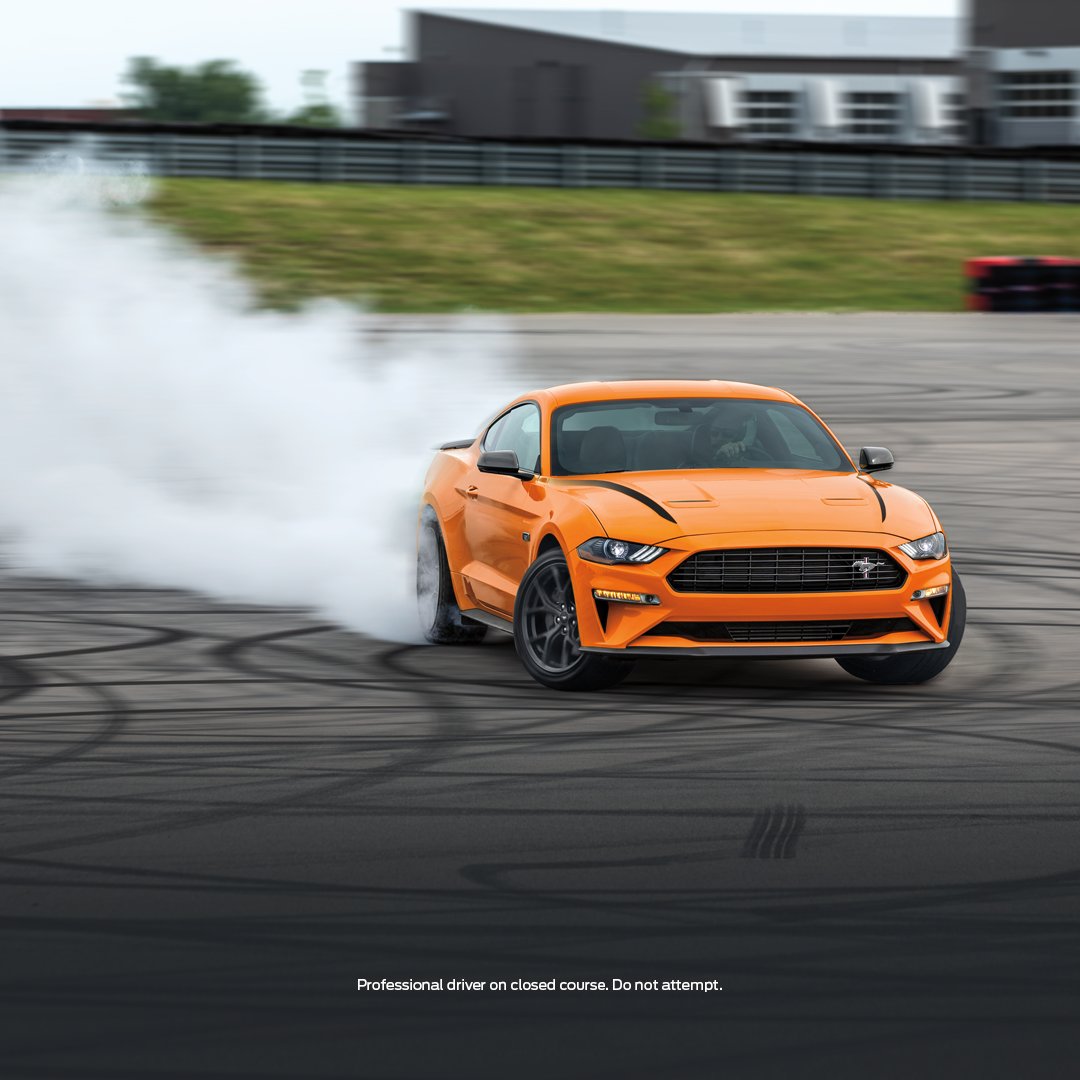 Those skid marks were there before we got here, we promise...
#FordMustang