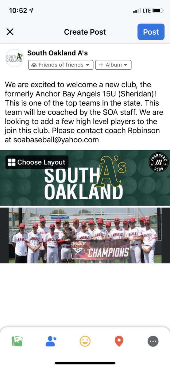South Oakland A’s Baseball (@soabaseball1) on Twitter photo 