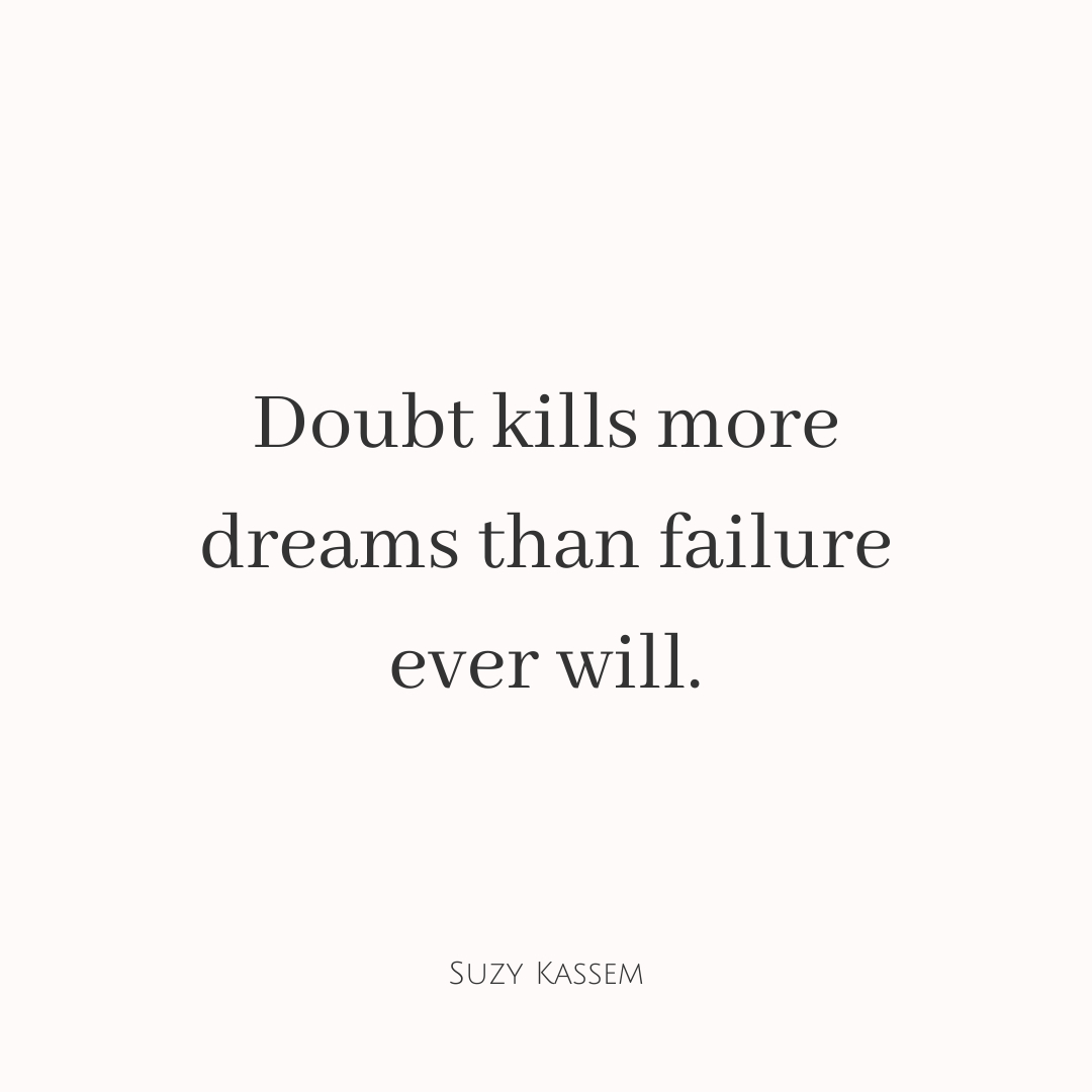 You can either play it safe or play it true. 

Dreams aren't linear. What if we see failure as an opportunity to learn and grow?

Connect to those you admire who have accomplished what you are looking for, discuss your doubts with them, and really listen to th...