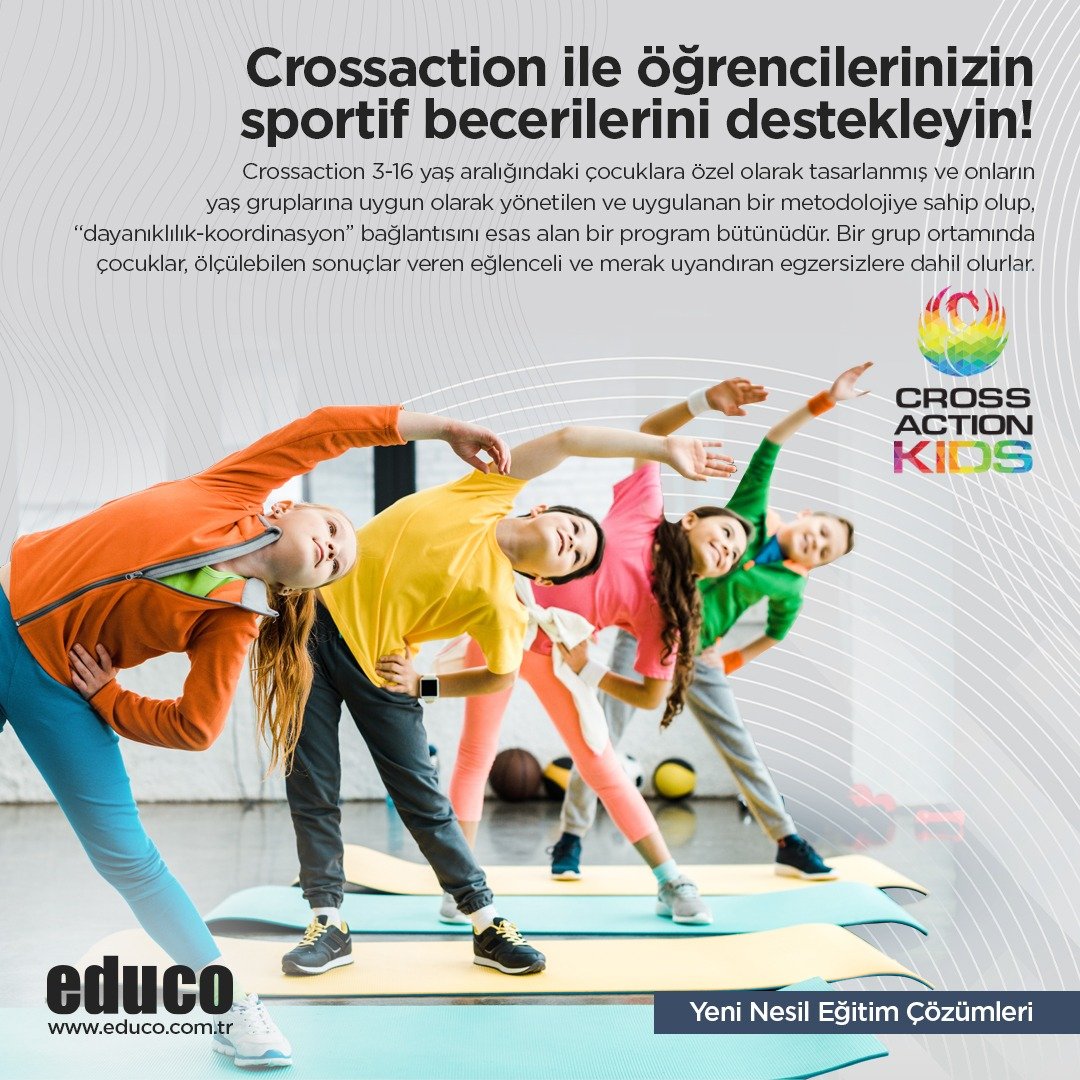 educoegitim's tweet image. Crossaction Kids ile her yerde uygulanabilecek temel güç ve kondisyona dayalı programlar sunarak öğrencilerimizin ruhsal ve bedensel gelişimine katkıda bulunuyoruz. Educo Group olarak öğrencilerimizin fiziksel ve ruhsal gelişimini destekliyoruz! 

#crossaction #beden #spor #educo