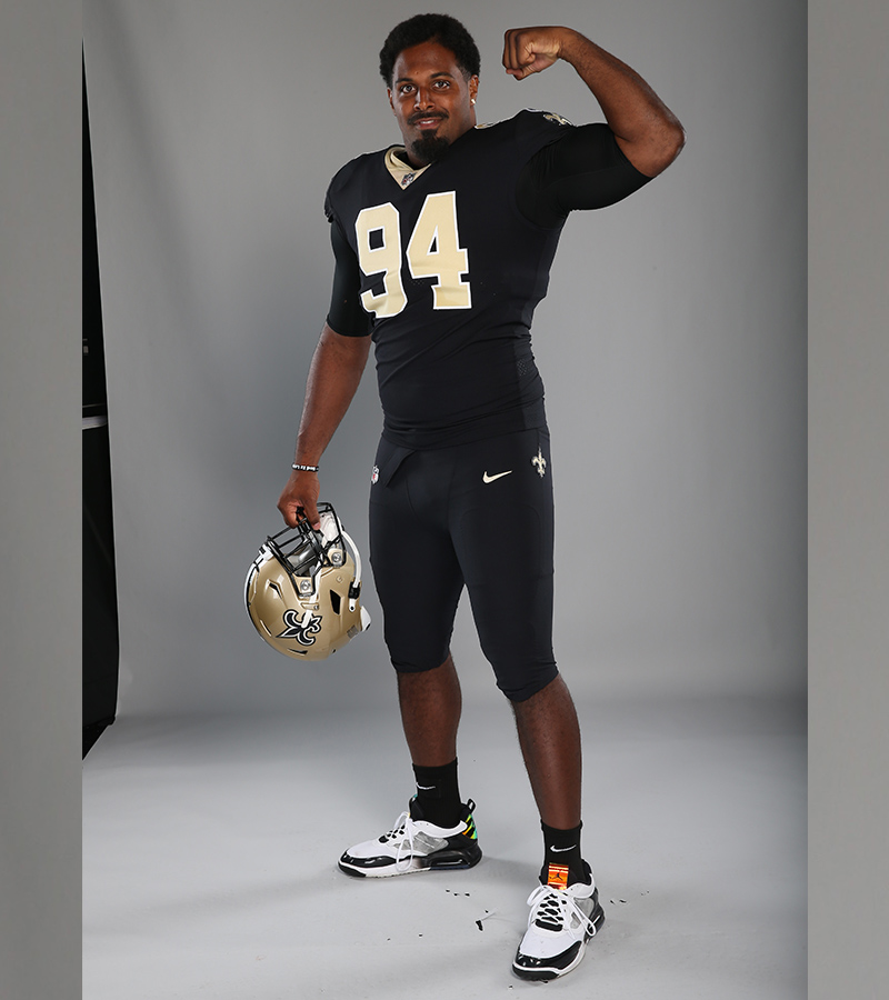 Saints's tweet photo. Year 11 in the Black and Gold for @CamJordan94 ⚜️ https://t.co/dAUCo404ms