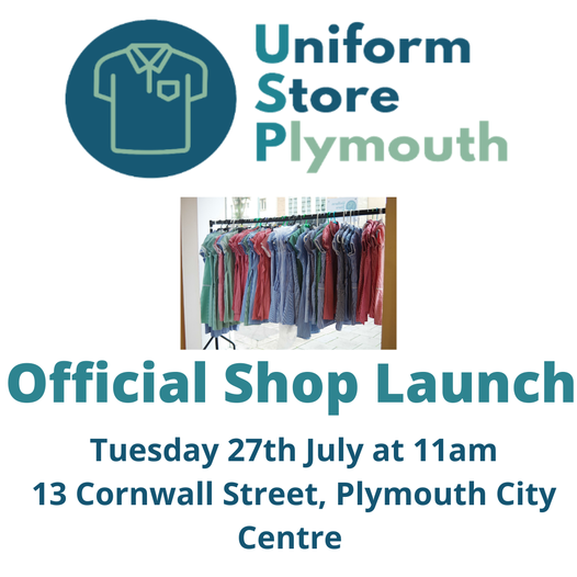 Great to see the Uniform Store Plymouth opening again!
 
They are open every Tuesday, Wednesday &amp; Thursday between 10am and 3pm until the 26th August.
 
If you need support or are able to donate, please do visit them!