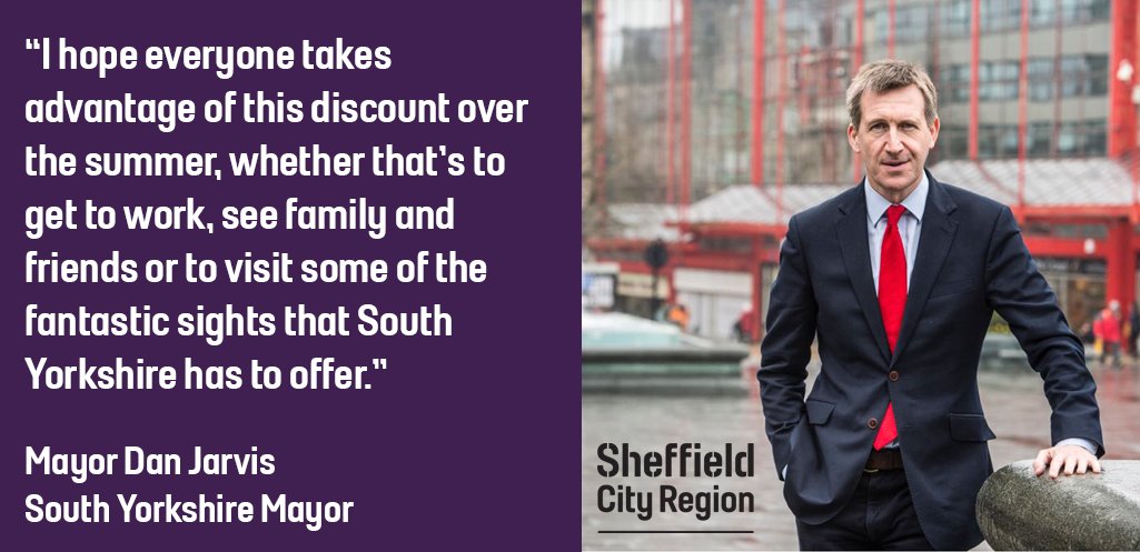 ICYMI @SCR_Mayor announced a plan to cut prices on all adult <a href="/sytravelmaster/">TravelMaster</a> tickets this summer. Save up to 25% across buses, trams and trains. Visit our website for more info: sheffieldcityregion.org.uk/south-yorkshir…
