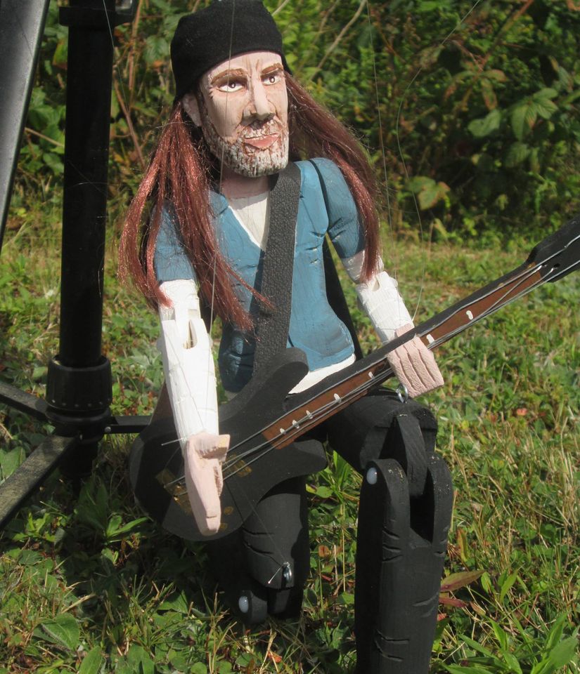 Happy Birthday to Rex Brown of  This is my wooden marionette tribute. 
