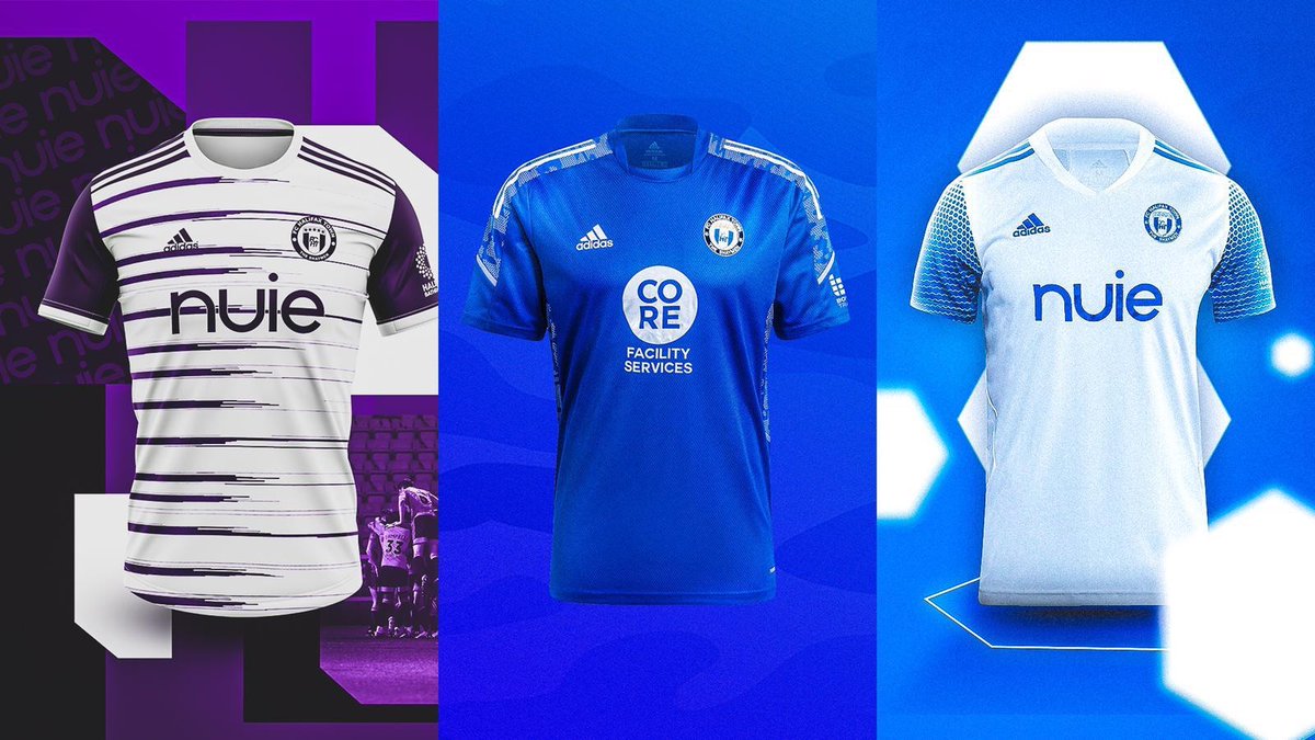 FCHTOnline's tweet photo. 💙💜 SMASHED IT | 

Not sure there’s a better looking kit line up out there 🤔 

What amazing sponsors we have @CoreFacility @nuiebathrooms @hxbathkitchens @BOSSTraining

#fcht

(MB) https://t.co/dbAa02izml
