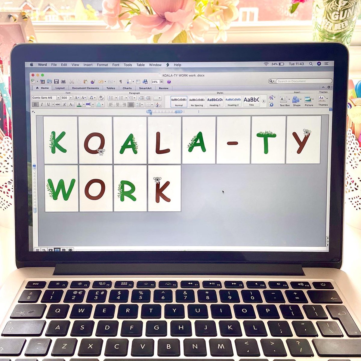 Instead of a ‘wow wall’ I wanted to make something a little different this year✨. I decided to use my love of puns and animals to create a ‘koala-ty work wall’🐨. This way the children in my class can showcase the work they are proud of👩🏻‍🏫🍏 #strathNQT #scottishprimaryteachers