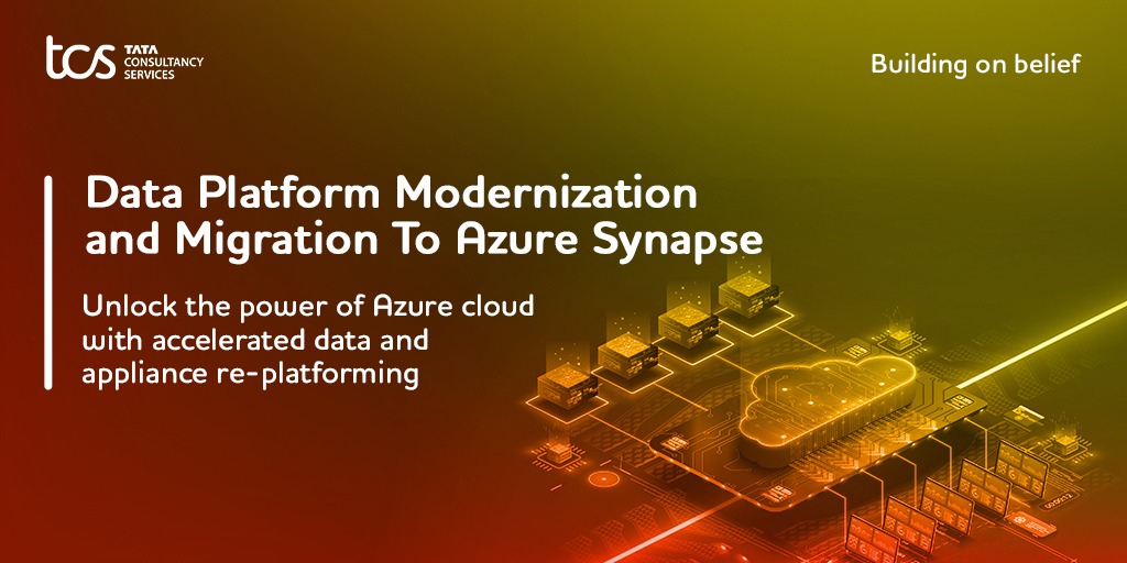 TCSDigitalTech's tweet photo. From lowering the TCO to improving productivity.
TCS’ Data Platform Modernization and Migration to Azure Synapse helps accelerate business #datamigration to #Azure using #machinefirst principles. Learn more: https://t.co/DNvAL5DN0U https://t.co/QTVTdxa9Ur