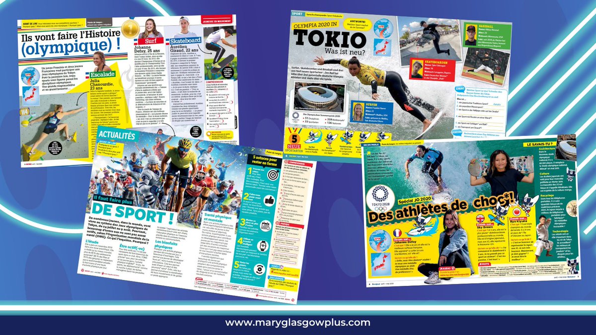 We're really enjoying watching the Olympic Games in Tokyo, and keeping an eye out for the events and athletes we profiled in our magazines last year! What event are you most looking forward to?
