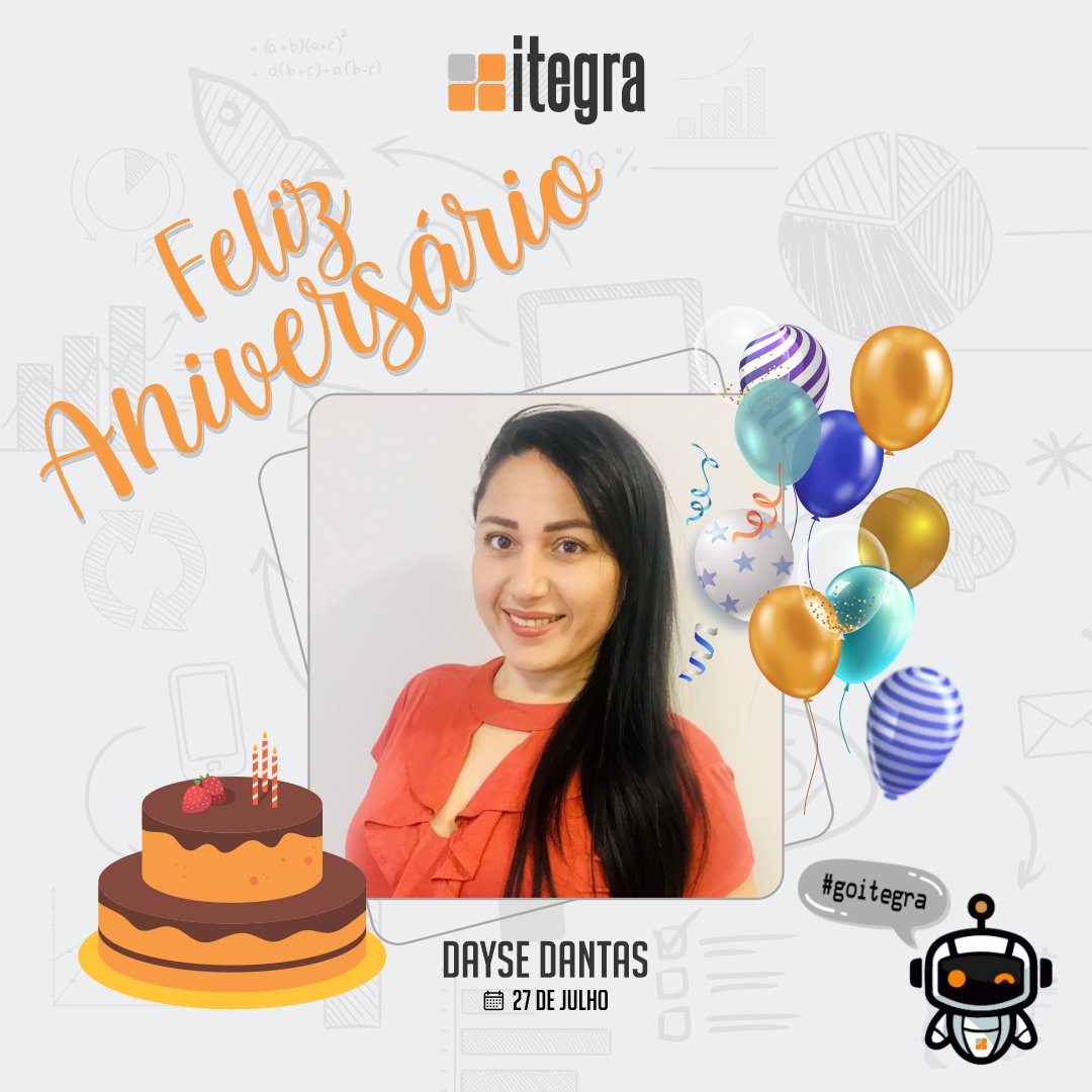 ItegraOnLine's tweet photo. Parabéns, Dayse! Aproveite seu dia e colecione memorias. É maravilhoso comemorar essa data com você.
.
Feliz aniversário.
.
#itegra #goitegra #tecnologia #parabens #felizaniversario https://t.co/SvzcVQMbqw