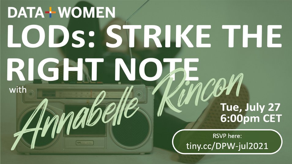 LOD calcs in <a href="/tableau/">Tableau</a> are a mystery to you? Not for much longer: <a href="/RinconAnnabelle/">Annabelle Rincon</a> explains all you need to know in tonight's #DataPlusWomen event. We'll even have a quiz and you can win things! Starting July 27 at 6pm CEST. Join us: usergroups.tableau.com/july2021