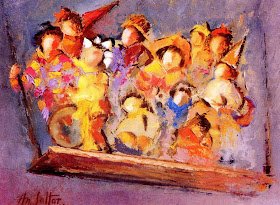Histomujer's tweet photo. Antonia Nieto Saltar #pintora española. Estudió de Bellas Artes en #Sevilla, en Círculo de Bellas Artes de Madrid y Escuela de Cerámica Moncloa.
Sevilla está presente  en toda su obra,  gitanas  andaluzas, seises,  duendes y cuenta cuentos... https://t.co/Q6p1JBTsm0