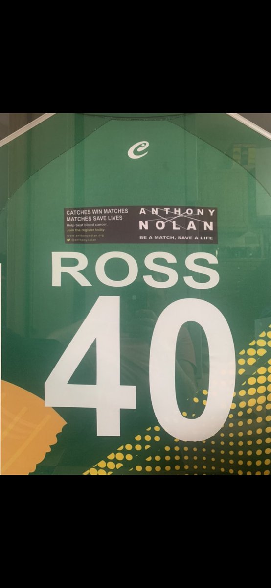 cjrossy81's tweet photo. I received this from all juniors @WalsdenCC for my 40th! But the real message is above! #Anthonynolan #BeAMatch #SaveALife Register today @anthonynolan ๐๐๐. https://t.co/eTbrDMTzTu