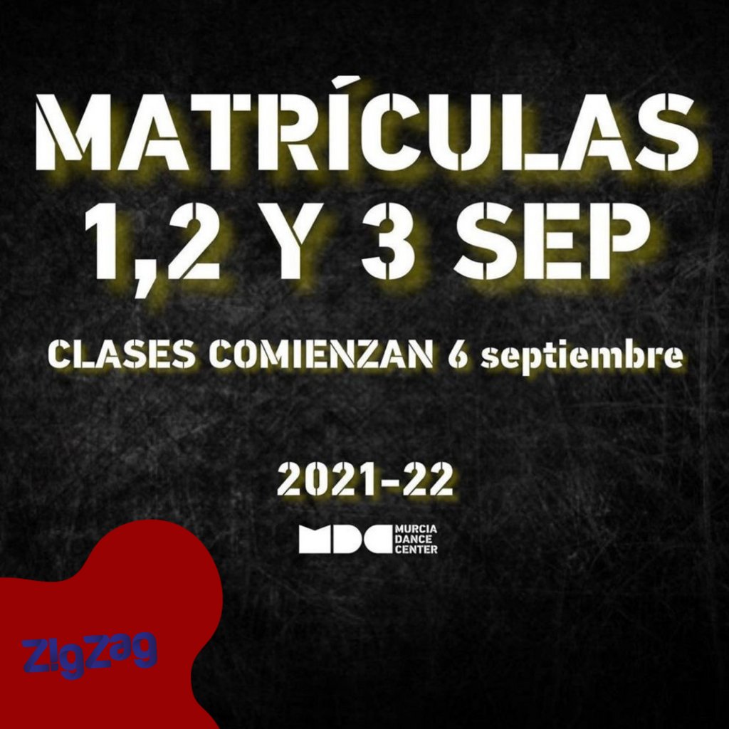 ¿Estás preparado para descubrir tu nueva afición? Ven a las clases de baile de @murciadancecenter

👉 Matricúlate a partir del 1 de septiembre. ¡Que empiece el baile! 💃