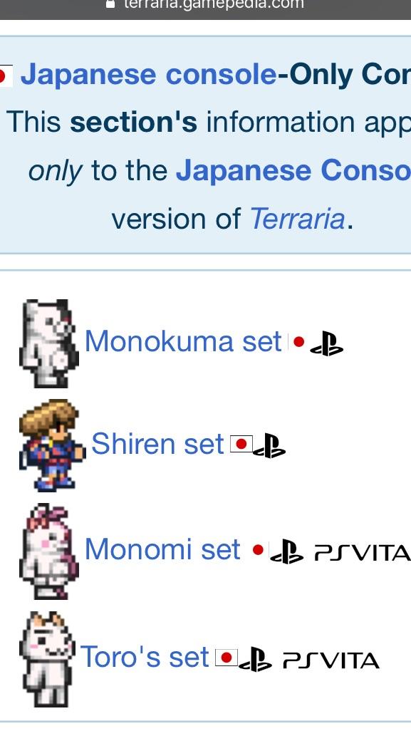 kmkrprojects's tweet image. reminder that monokuma and monomi are both officially in terraria