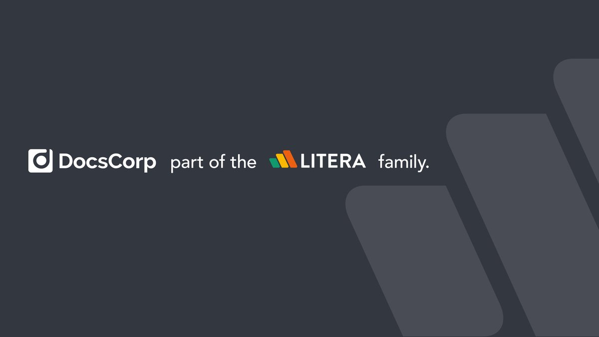 DocsCorp's tweet image. Find out what’s happening with DocsCorp over on @LiteraMicro. It’s where you’ll find information about new product updates, helpful tips and tricks for users, and much more.
