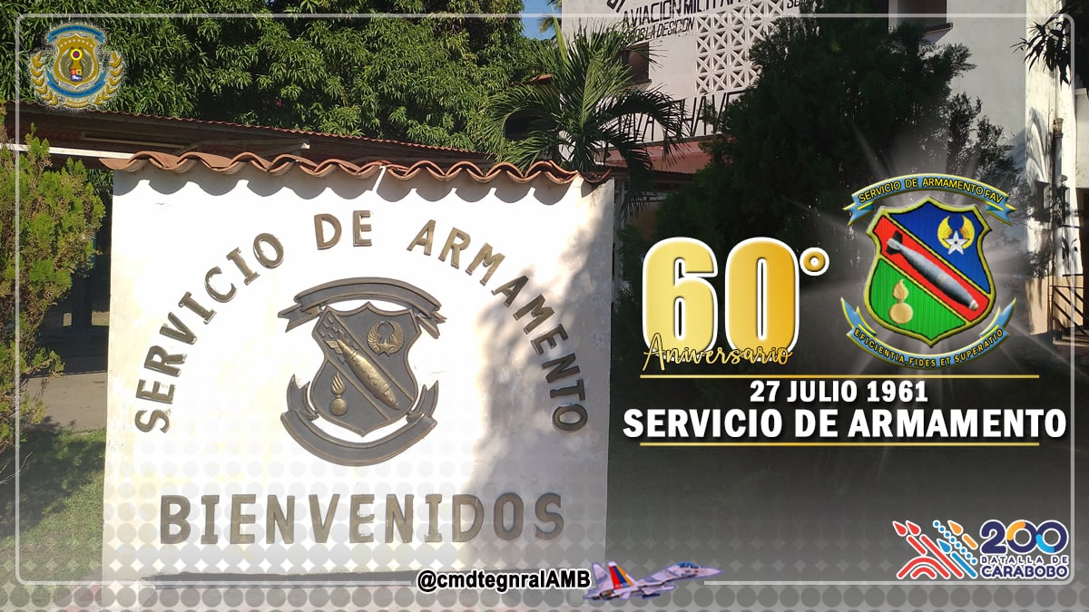 JSilvaAponte's tweet photo. 🇻🇪 ¡FELICITACIONES COMPAÑEROS! Hoy @seraraviamb cumple 60 años de inestimable labor, demostrando un alto nivel de eficiencia, profesionalismo, lealtad y compromiso en el control, mantenimiento y actualización del sector armamentista en nuestra AMB ¡Dios y la Patria les Bendiga! https://t.co/ddGaSLVQ8w
