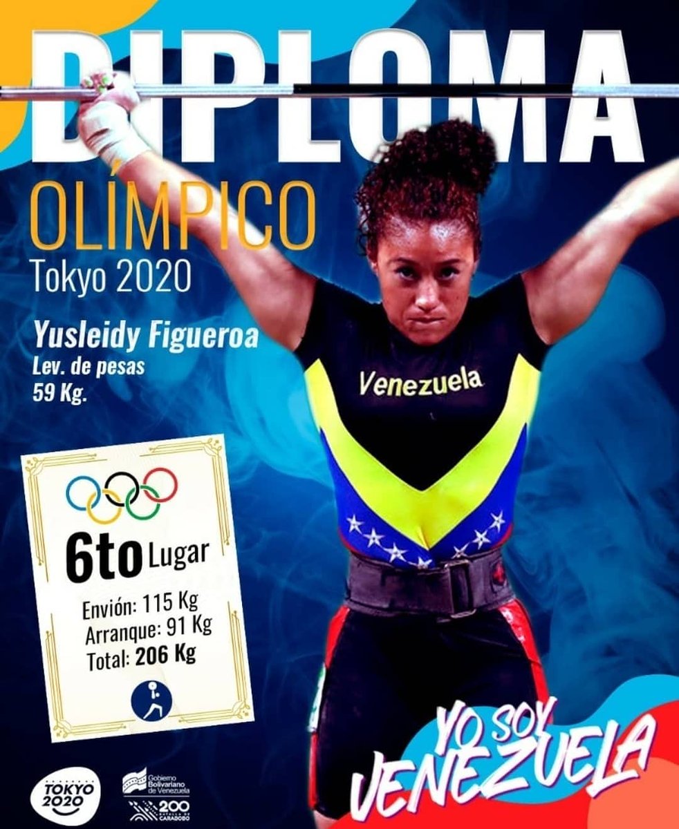 pinfantea's tweet image. #27Jul Extendemos nuestras felicitaciones a Anriquelis Barrios 🥋 y a Yusleidy Figueroa 🏋🏻‍♀️ que lograron diploma olímpico para Venezuela ¡Grande Muchachas! 👏🇻🇪

#VacunarseEsLaClave
@NicolasMaduro
