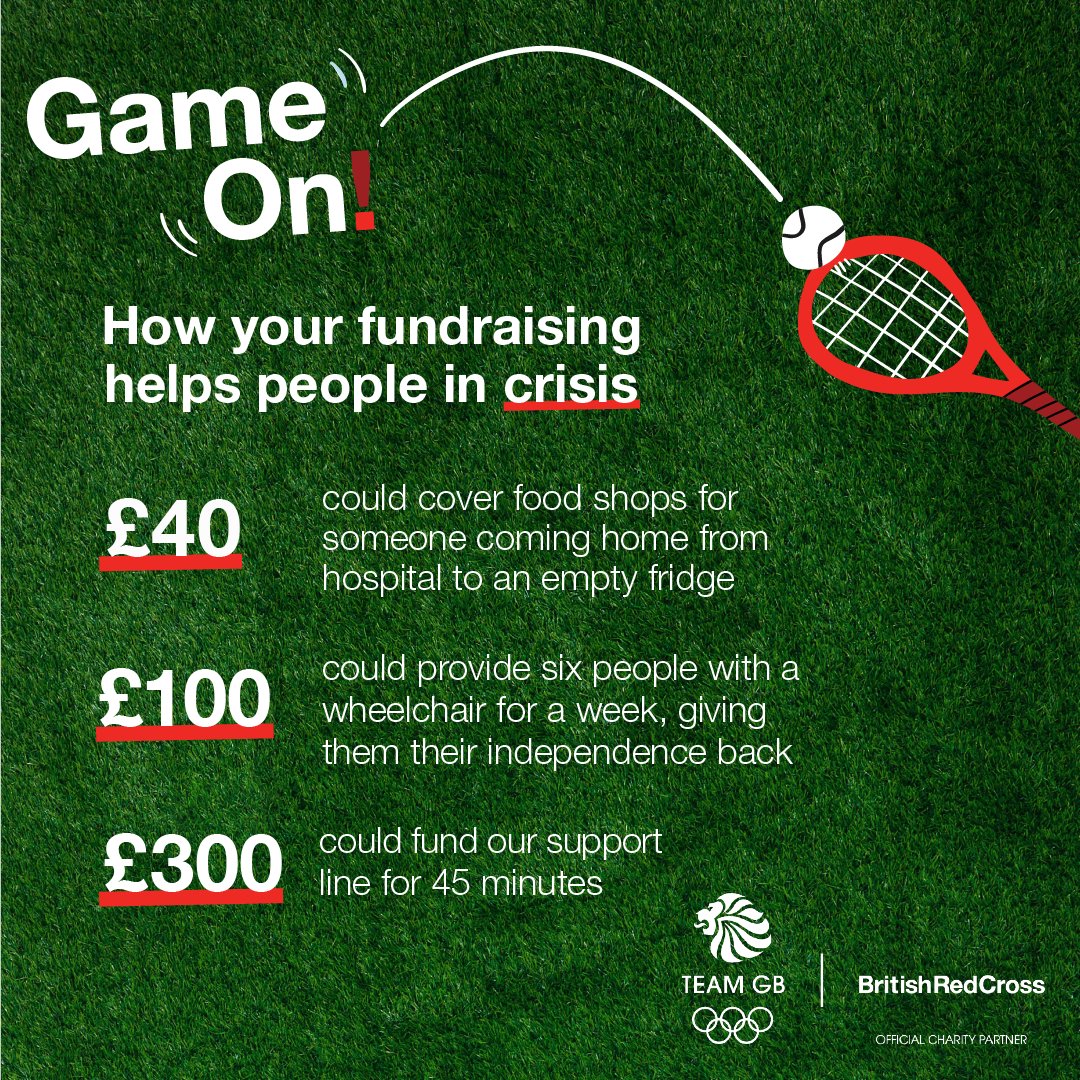 BritishRedCross's tweet photo. Ready to get your Game On?

@TeamGB may be at #Tokyo2020, but you can back them right from your own home by getting sponsored to take on a challenge this summer. The money you raise will help us make sure no one faces a crisis alone. https://t.co/8JlFsWoy6D https://t.co/fyxI8deFsl