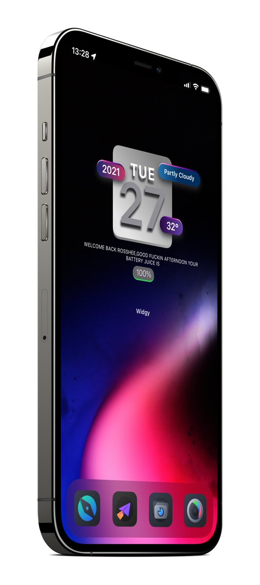 DesignByRoss's tweet image. Today setup 

Wallpaper @Alan140503 
Icons Bohemic dark @thetimeloop 
Mockup @screenshot_pro 
Widget by me and if you want you can buy it on Gumroad, worth as much as you want to give! Enjoy 😉 

#iOS15beta3 #widgy #setup