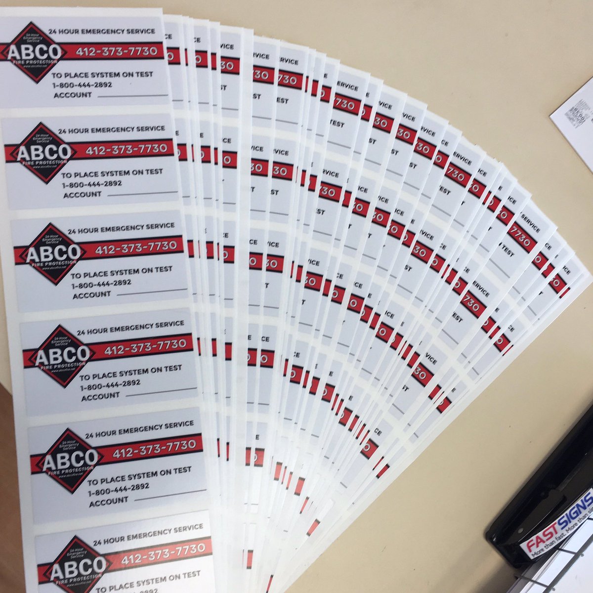 fastsigns207's tweet image. Got stickers?
#fastsignsdidit #fastsigns207 #monroeville #pittsburgh #abco #firesafety #stickers #vinyl