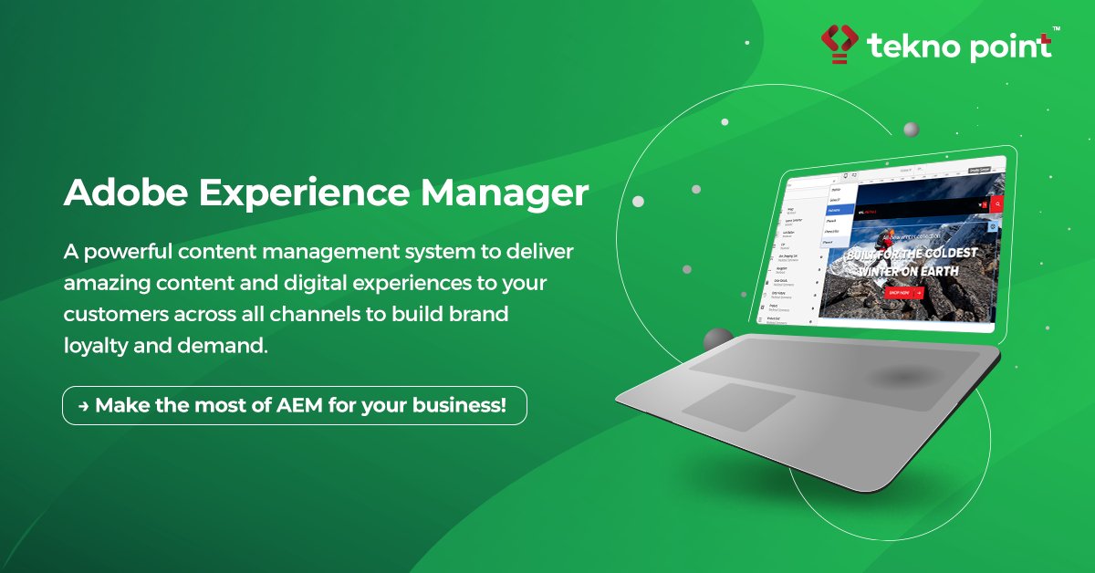#Digitization has changed the game of brand communication. Customers look for uniformity in your brand online. Deliver seamless #customerexperience &amp; drive customer engagement with the power of #AEM

Contact us - bit.ly/2TBBKtR

#TeknoPoint #Adobe #AdobeExperienceManager