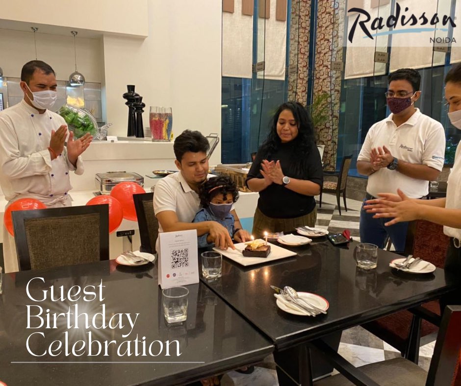 RadissonNoida's tweet image. Birthday celebration for our guest at #RadissonNoida 🥳🎂

Happy Guest 

#RadissonNoida #Radissoncares #Radissonsocialclub #Noida #Birthday #Celebrations