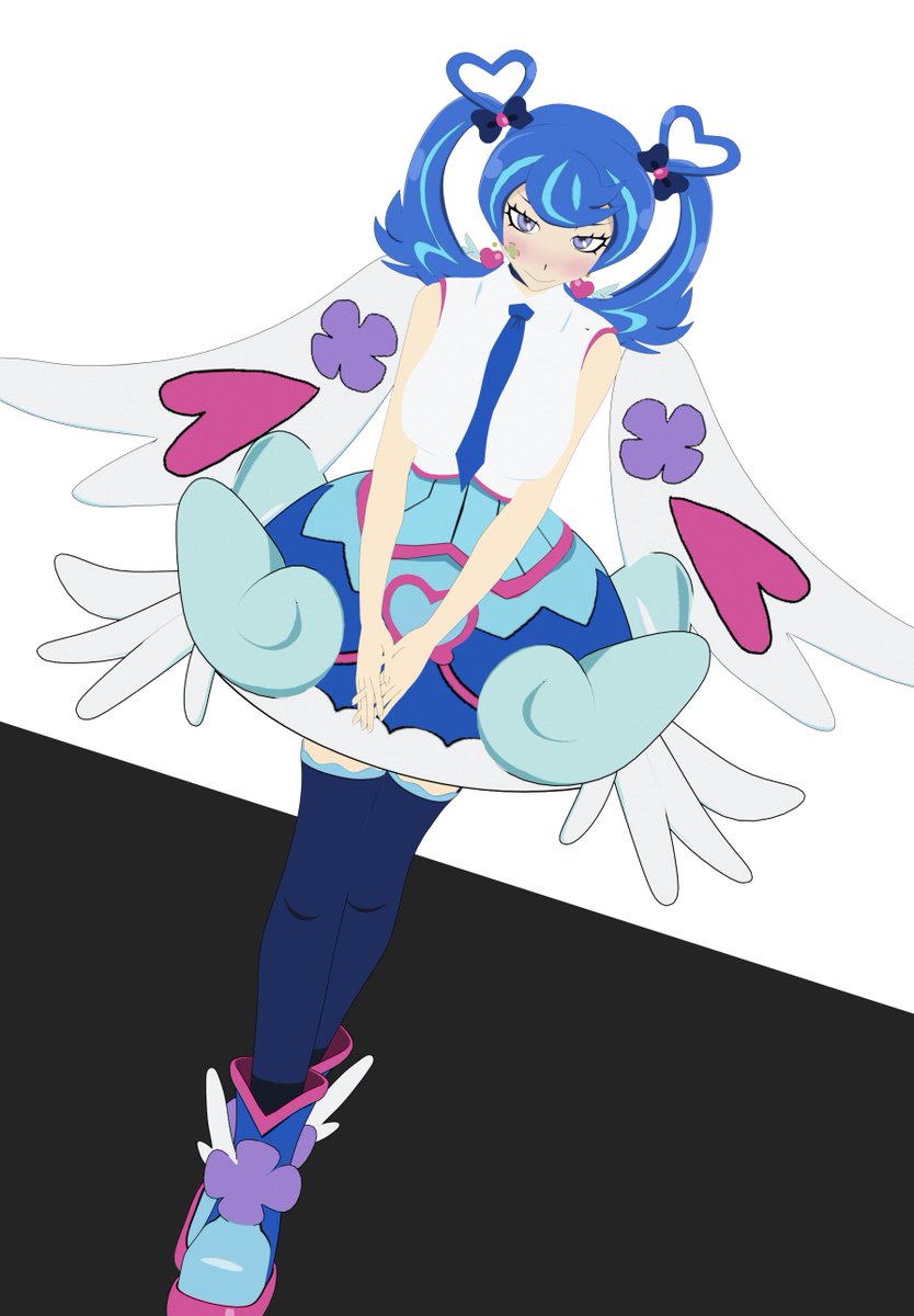 Liudvik3D's tweet photo. More blue angel. just messing around behind the scenes editing bit by bit. and playing around #Vrains #遊戲王 #yugioh #b3d https://t.co/PjC4woQyNt