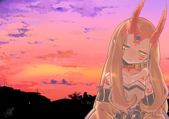 FGO6周年おめでとうございます・:*+.\(( °ω° ))/.:+FGOのお陰で茨木ちゃんや酒呑ちゃんと出会えました☆ミ
しかもそこから繋がれた沢山の人たちによって今が楽しく過ごせてますヾ(๑╹◡╹)ノ"本当にありがとうございます♪
#fgo 
 #FGO6周年 