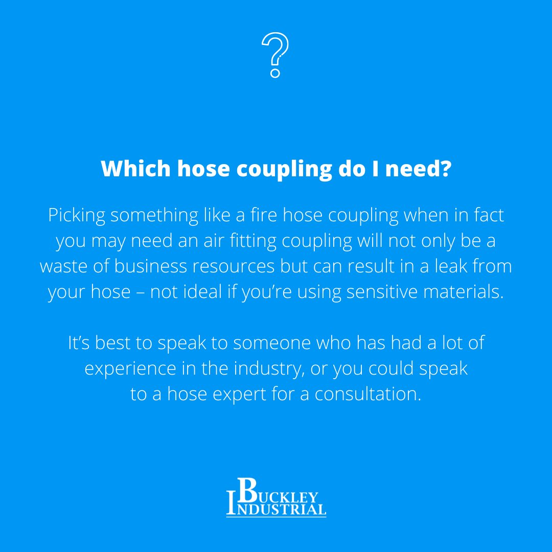 BuckleyInd's tweet photo. It’s best to speak to someone who has had a lot of experience in the industry when picking your hose couplings - at Buckley Industrial, we have the expertise to assist you. Simply give us a call ☎️  Tel: +44 (0) 1244 544 080 #industrialhoses

https://t.co/B3dUDfKBAW https://t.co/KbcPDXR4mg